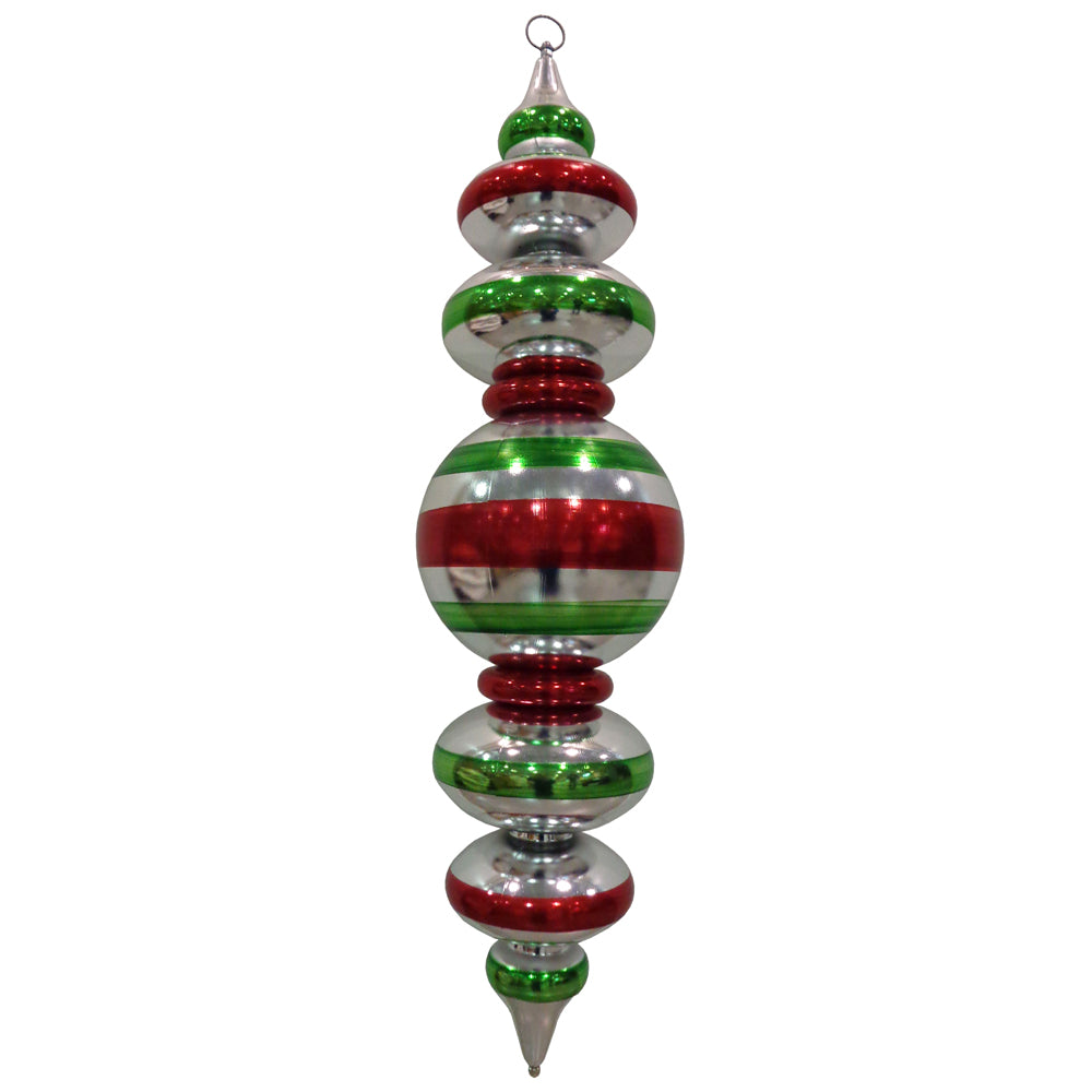 Tree Ornament Package - Red and Silver - Large Ornaments