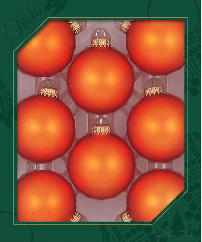 Glass Christmas Tree Ornaments - 67mm / 2.63 [8 Pieces] Designer Ball –  Christmas by Krebs