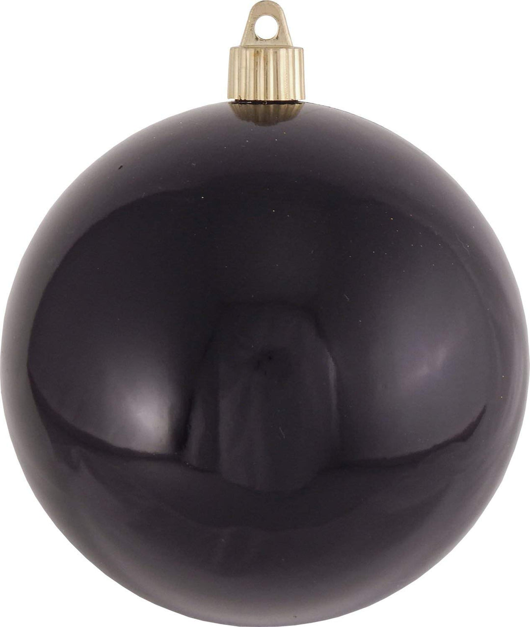 Christmas By Krebs Ornament, Large Commercial Grade Indoor and Outdoor Shatterproof Plastic, UV and Water Resistant Ball Ornament Decorations (Shiny Onyx Black, 4 3/4 inch (120mm))