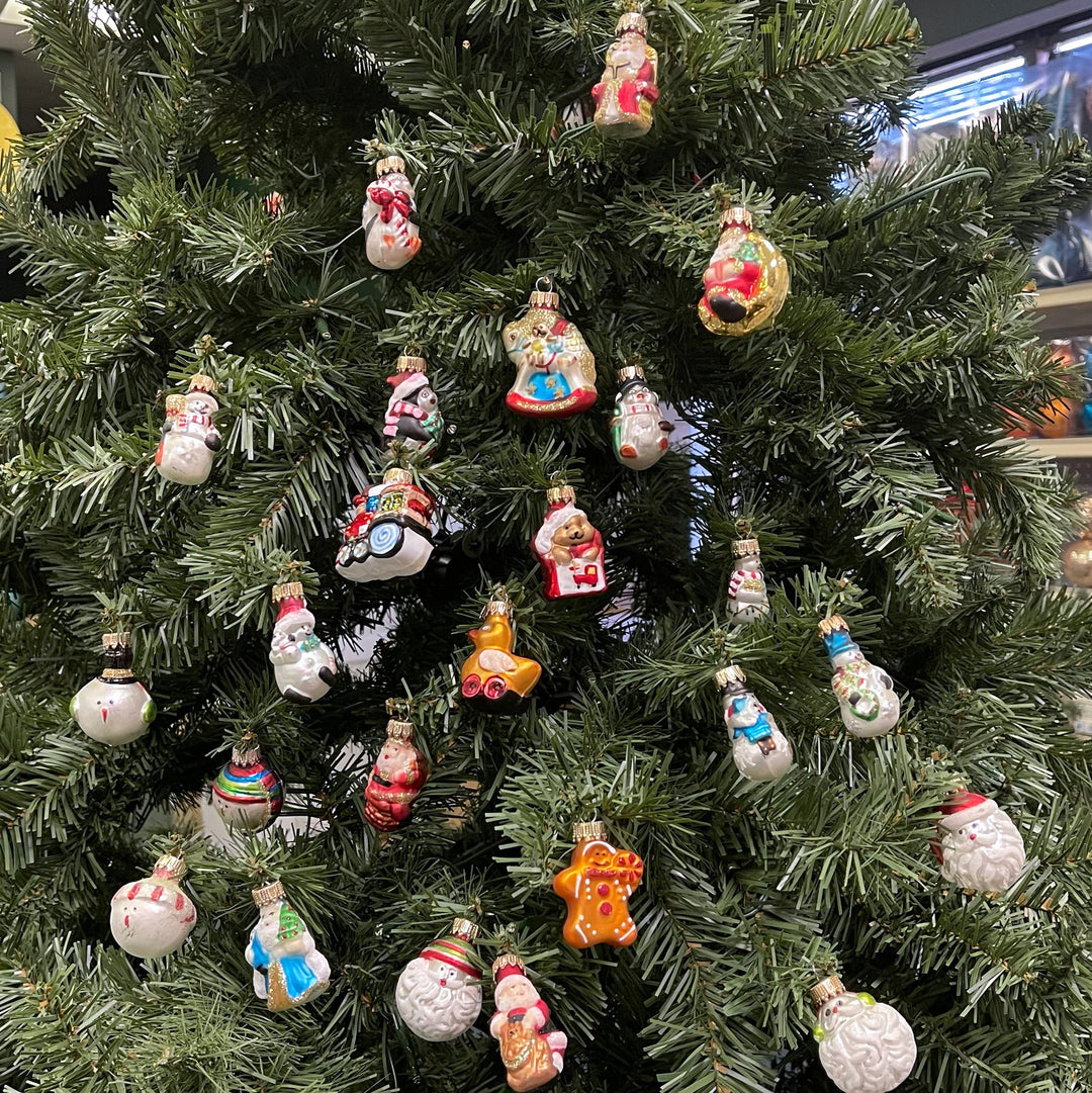 Christmas By Krebs Blown Glass  Collectible Tree Ornaments (1.5" Figurine 24 Each Advent Calendar)