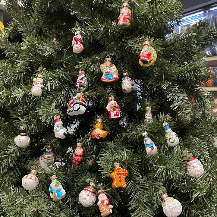 Christmas By Krebs Blown Glass  Collectible Tree Ornaments (1.5" Figurine 24 Each Advent Calendar)