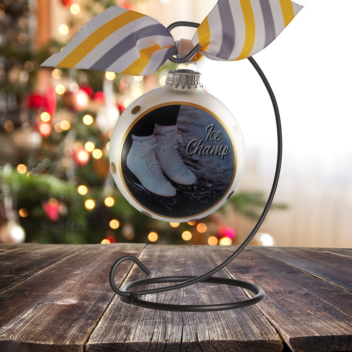 3 1/4" Personalized Giftable Glass Ball Ornament with Baby's 1st Koala/Moon