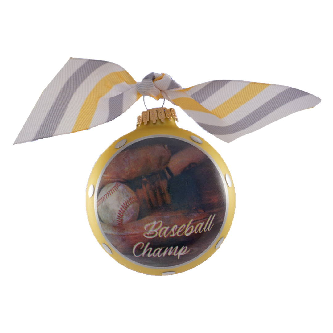 3 1/4" Personalized Giftable Glass Ball Ornament with Baby's 1st Koala/Moon