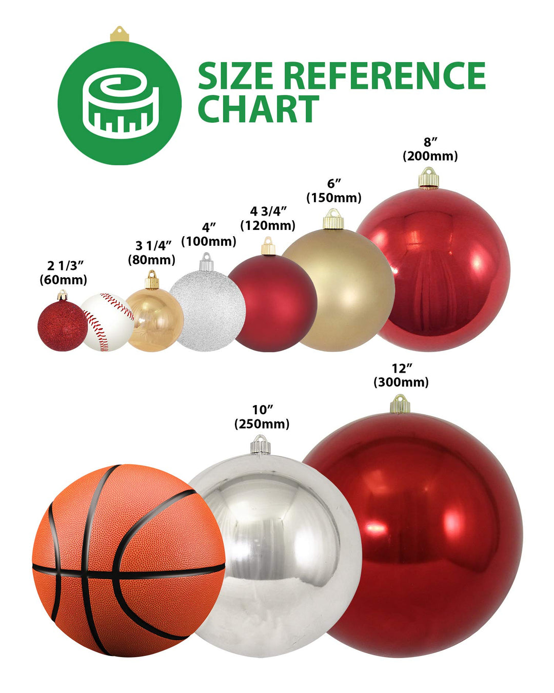 Christmas By Krebs 4" (100mm) Ornament [4 Pieces], Commercial Grade Indoor Outdoor Shatterproof Plastic Water Resistant Ball Ornaments