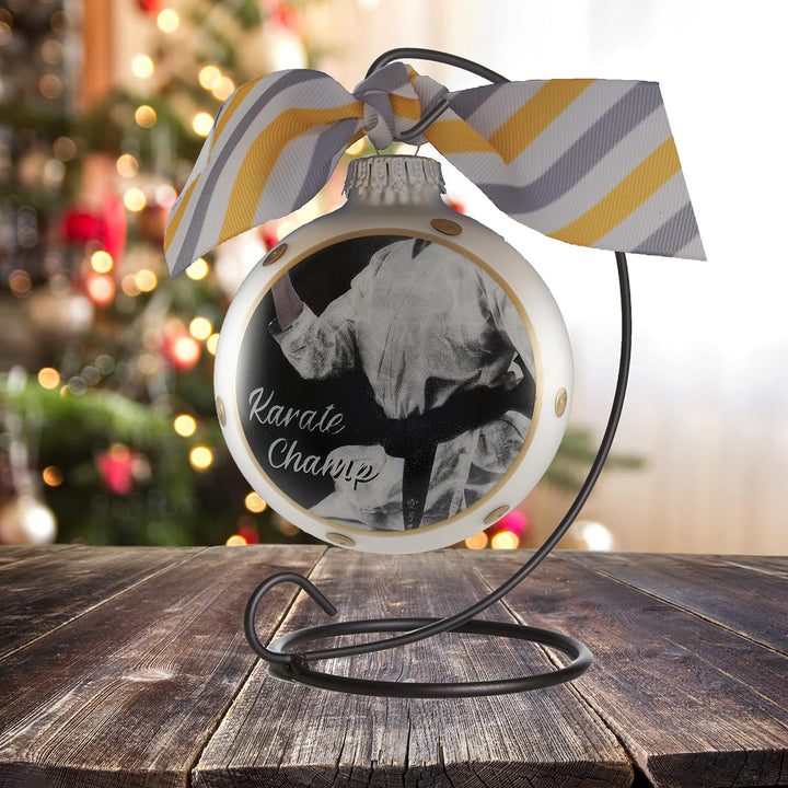 3 1/4" Personalized Giftable Glass Ball Ornament with Baby's 1st Koala/Moon