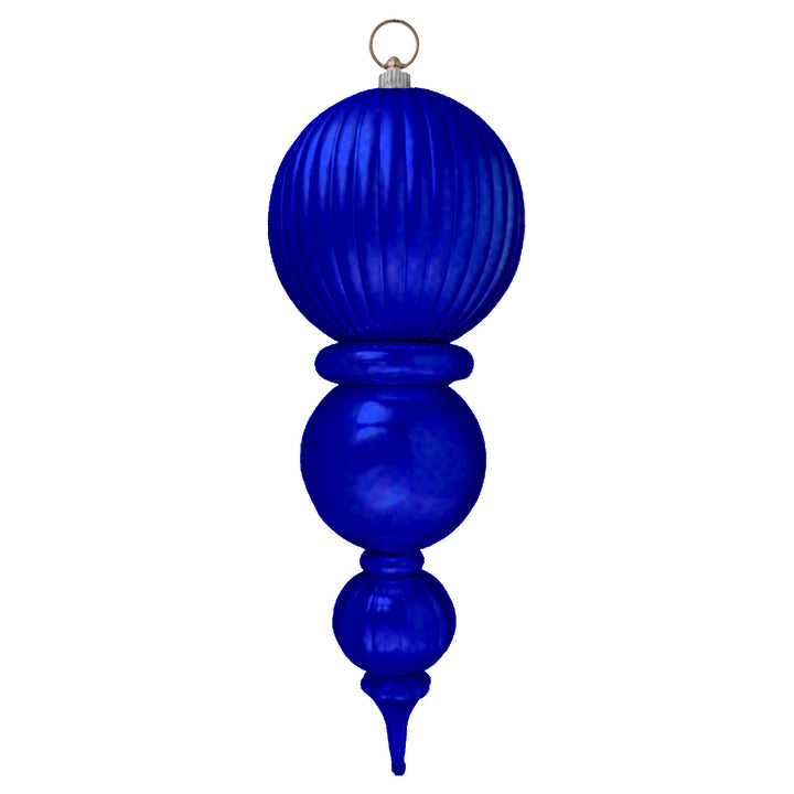 Christmas By Krebs Giant Multipiece Finial, Commercial Grade Indoor and Outdoor Shatterproof Plastic, UV and Water Resistant Multipiece Finial (Azure Blue [2 Pieces], 22.5 inch Giant Finial)