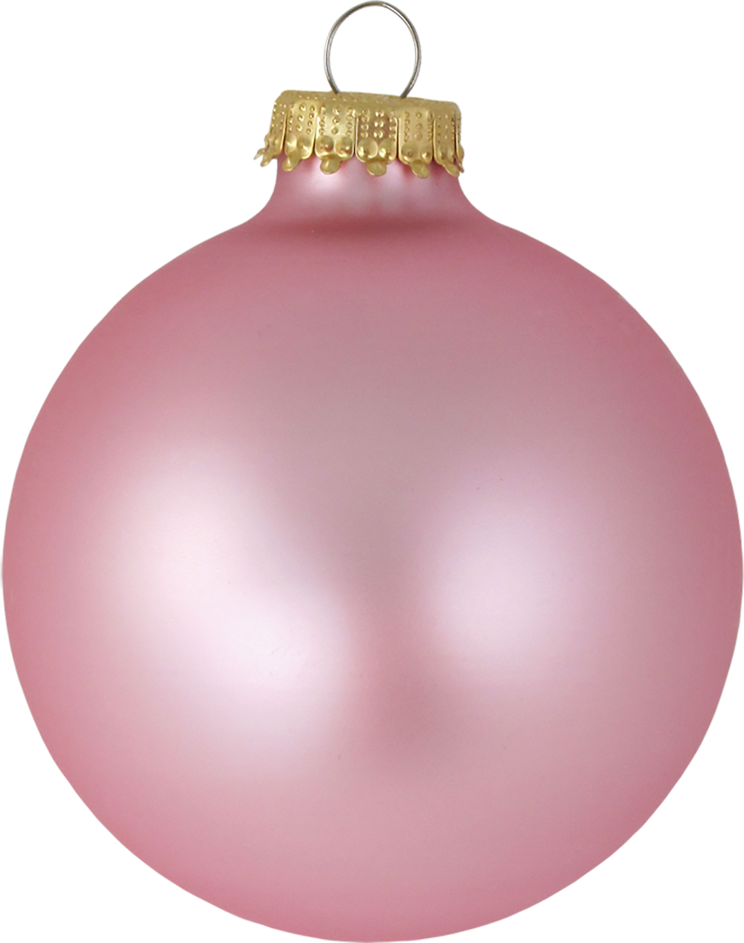 Christmas By Krebs 2 5/8" (67mm) Seamless Glass Ornament [8 Pieces], Decorated Designer Heirloom (Velvet Tickled Pink)