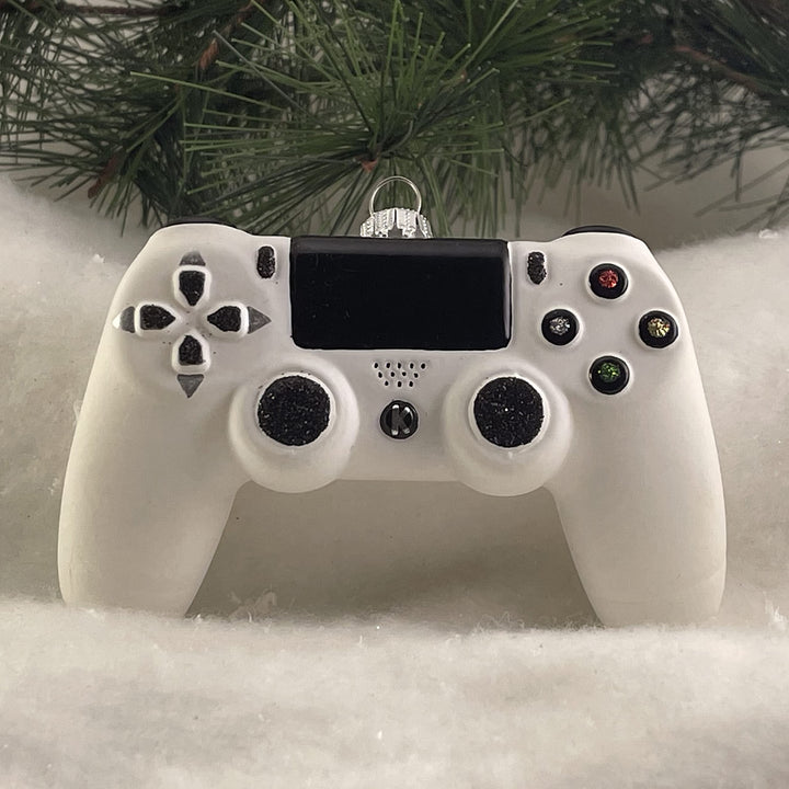 White Video Game Controller Figurine Ornaments