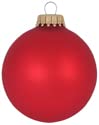 Glass Christmas Tree Ornaments - 67mm / 2.63" [8 Pieces] Designer Balls from Christmas By Krebs Seamless Hanging Holiday Decor (Velvet Flame Red)