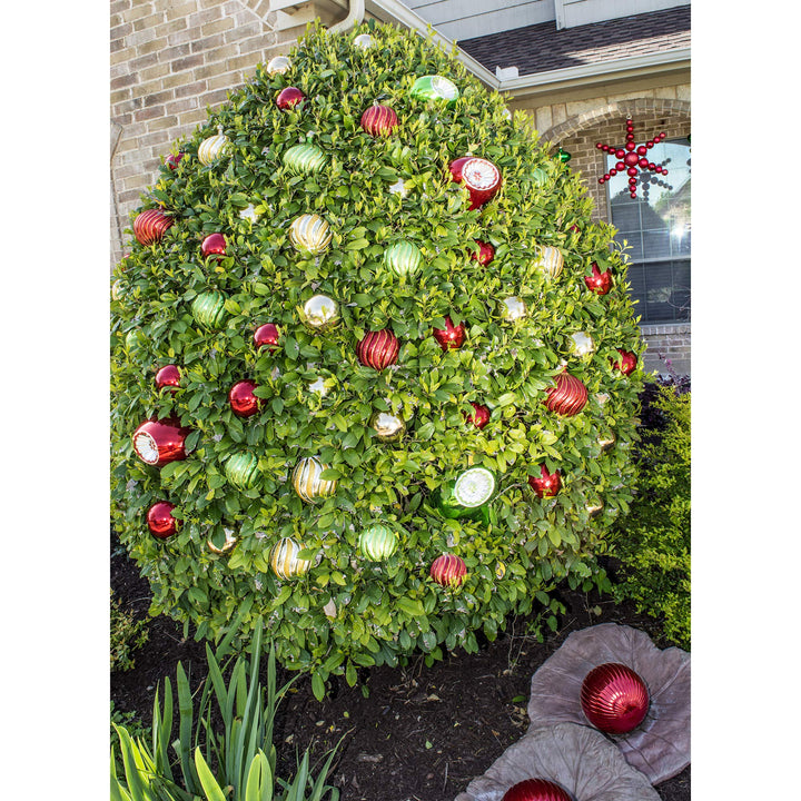 Christmas By Krebs 8" (200mm) Commercial Grade Indoor Outdoor Moisture Resistant Shatterproof Plastic Reflector Ornament (Limeade Green Reflector)