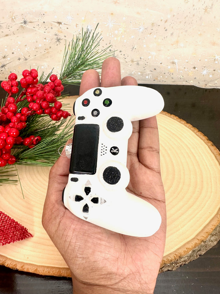 White Video Game Controller Figurine Ornaments