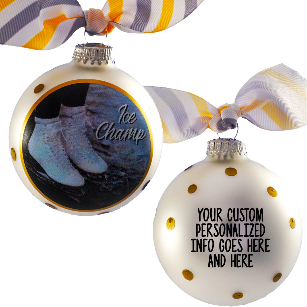 3 1/4" Personalized Giftable Glass Ball Ornament with Baby's 1st Koala/Moon