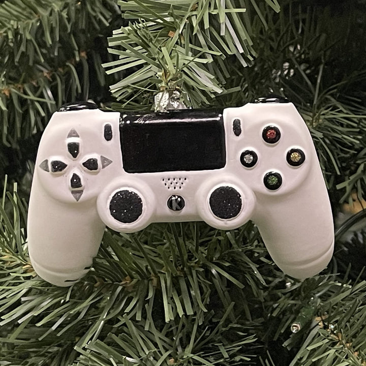 White Video Game Controller Figurine Ornaments