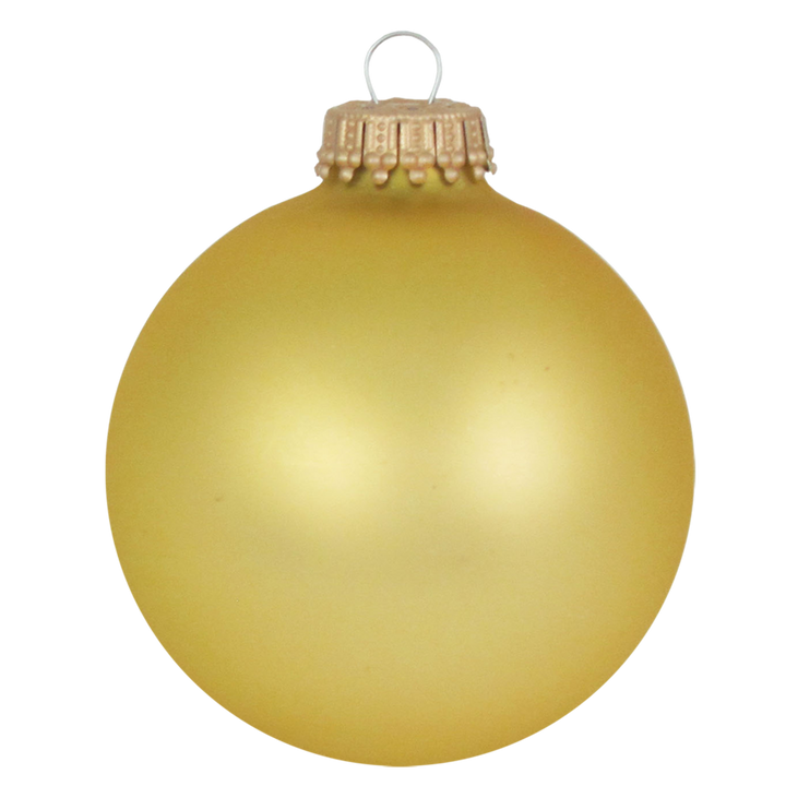 Christmas Tree Ornaments - Military Glass Balls from Christmas by Krebs - Handmade Seamless Hanging Holiday Decorations for Trees (67mm/2.625" Red and Gold Marines-USMC Variety Set of 12)