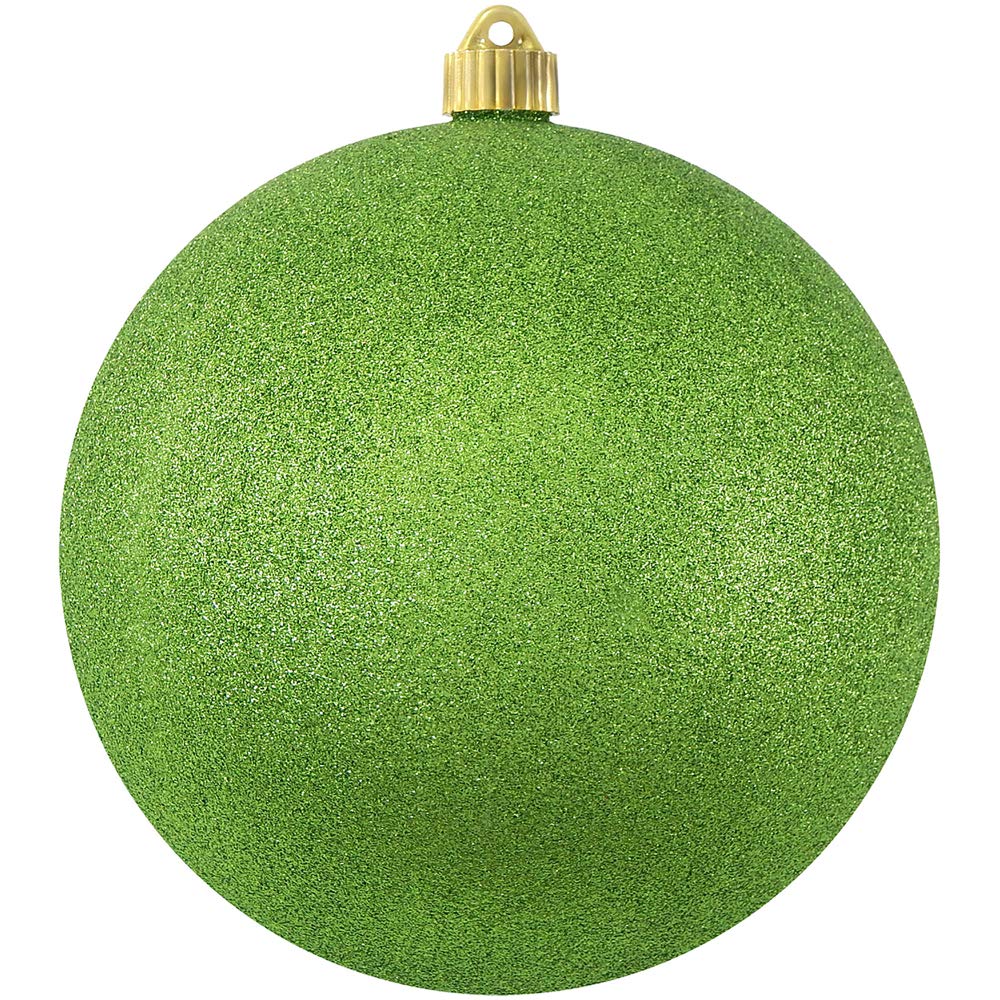 8" (200mm) Glitter & Glitz Color Shatterproof Plastic Extra Large Christmas Ball Ornaments