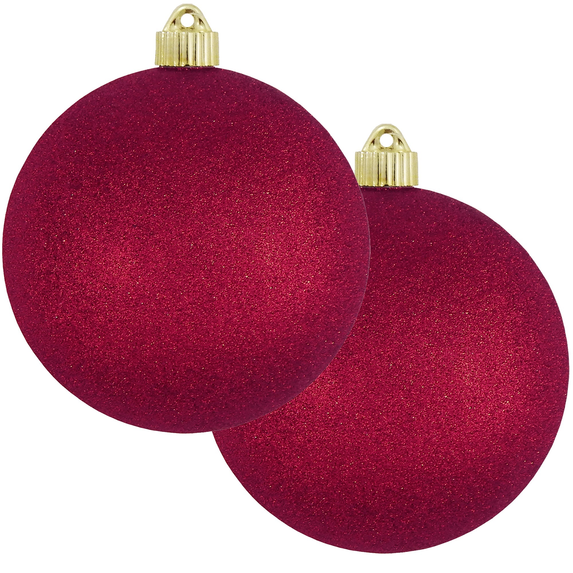 Plastic red christmas deals balls