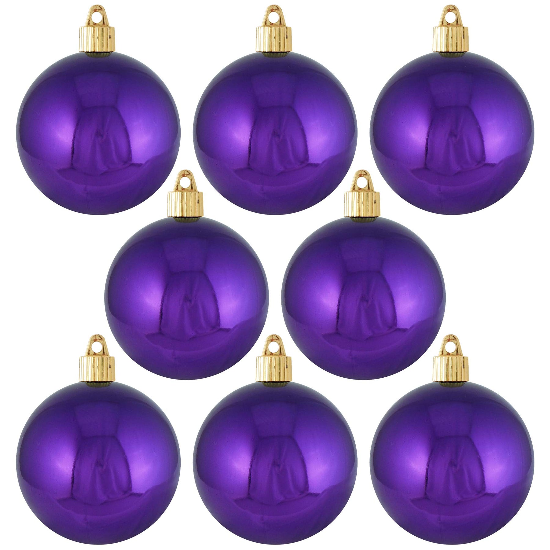 20ct. 3 Purple Shatterproof Christmas Ornaments