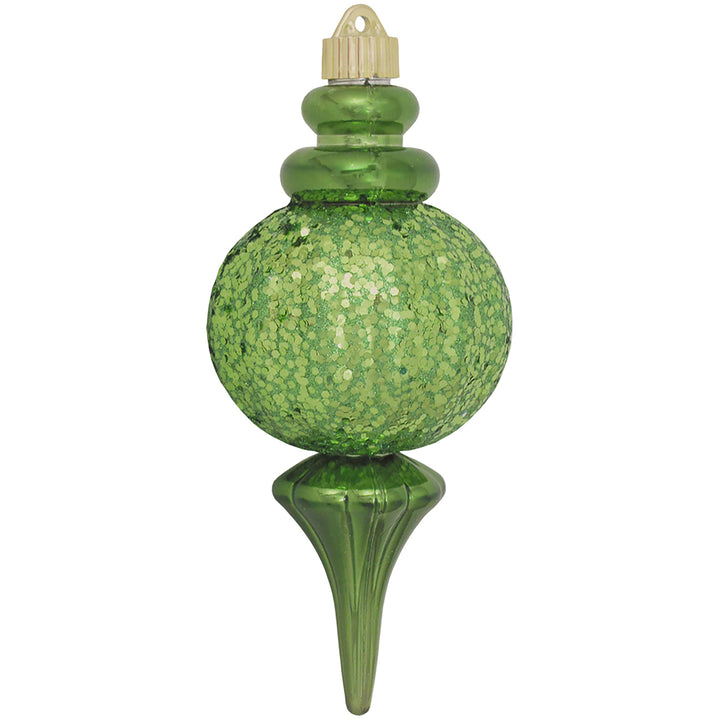 Christmas By Krebs 8 2/3" (220mm) Ornament, Commercial Grade Indoor Outdoor Moisture Resistant Shatterproof Plastic Finial Ornament (Limeade Green)