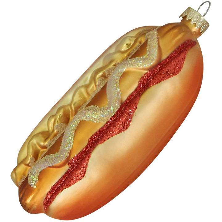 Christmas By Krebs Blown Glass  Collectible Tree Ornaments (5.25" Hot Dog)