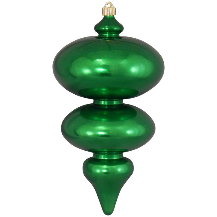 Christmas By Krebs Shattererproof Plastic Finial Ornament (Blarney Green, 15 inch (380mm))