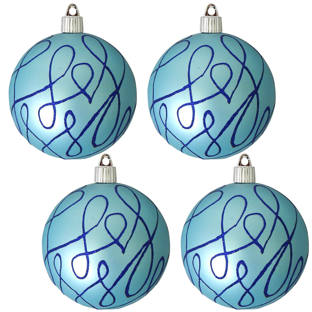 Christmas By Krebs 4 (100mm) Ornament [4 Pieces] Commercial Grade Ind –  Christmas by Krebs