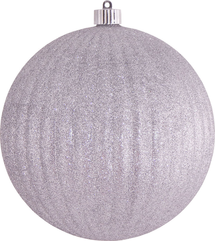 Silver Glitter 8" (200mm) Shatterproof Ripple Ball (1)