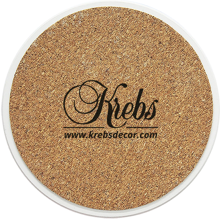 [Set of 4] 4 inch Round Premium Absorbent Ceramic Dog Lover Coasters - Dachshund - Christmas by Krebs Wholesale